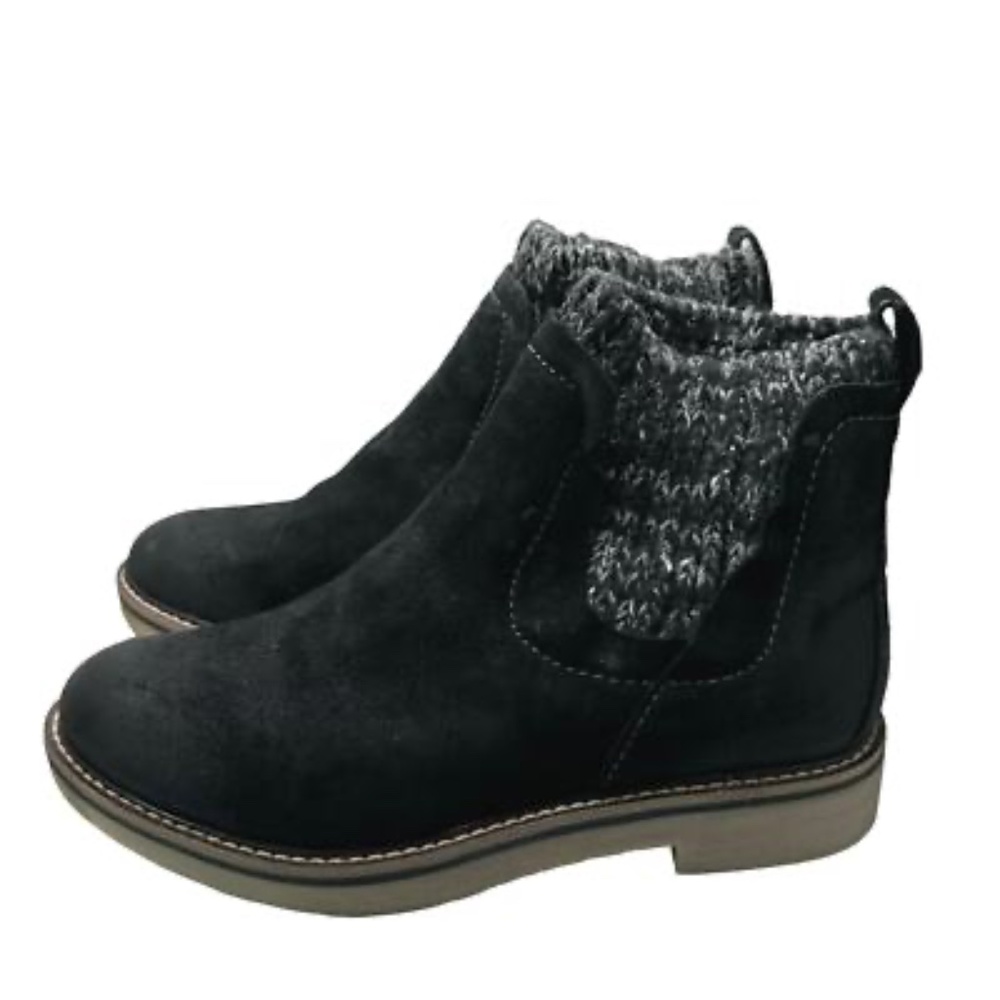 NWT Comfortiva Alain Rawnie Ankle Boots Suede Black size 6.5